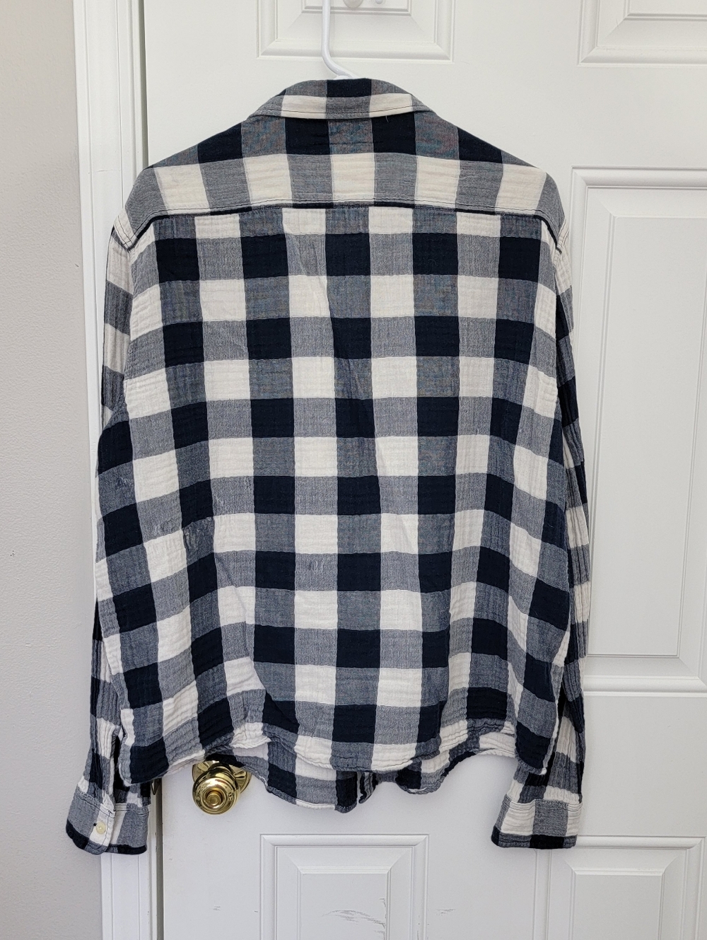 Ralph Lauren Denim And Supply Tomboy Blue Plaid Button Down Shirt Women's XXL - Picture 5 of 11